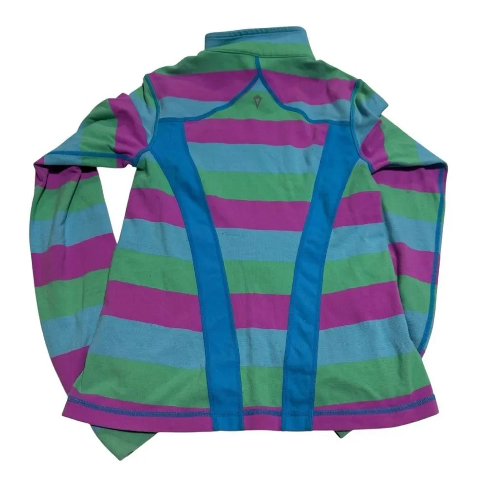 Ivivva Lululemon Striped Athletic Track Jacket